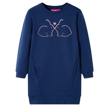 vidaXL Kinderjurk 104 marineblauw, Verzenden, Nieuw