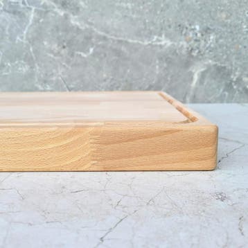 HOCHO Dikke Beuken Hakblok – Snijplank met Sapgeul en Han., Ophalen of Verzenden, Nieuw