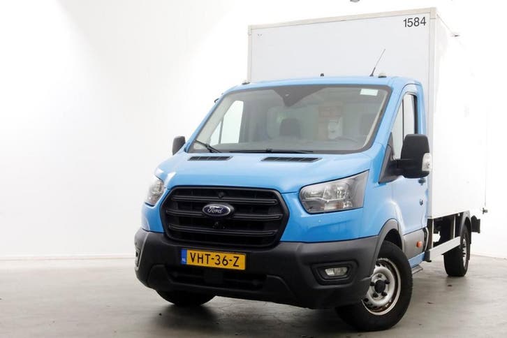 Ford Transit 350 2.0 TDCI 130pk E6 Bakwagen met achterdeuren, Auto's, Bestelauto's, Dealer onderhouden, Lease, Handgeschakeld