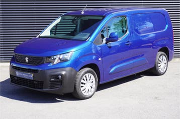 Peugeot Partner L2 Maxi Long Asphalt Trekhaak Apple Carplay, Gebruikt, Euro 6, Blauw, Lease