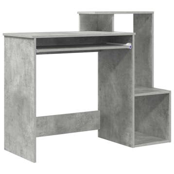 vidaXL Bureau Beton Grijs 106 x 41 x 88,5 cm Bewerkt hout, Verzenden, Nieuw