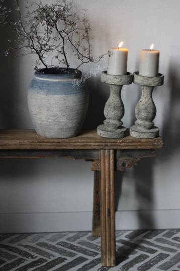 Stenen kruik coal 25 cm, Huis en Inrichting, Woonaccessoires | Vazen, Ophalen of Verzenden, Nieuw