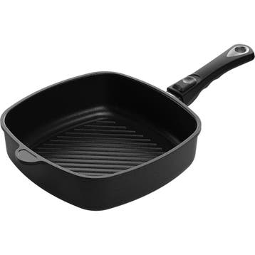 AMT Gastroguss Vierkante grillpan – 26x26 cm – Diep –, Huis en Inrichting, Ophalen of Verzenden, Nieuw, Aluminium, Overige typen