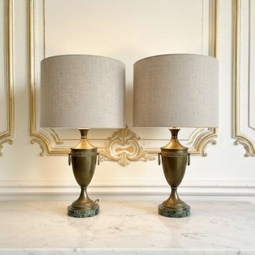 Tafellamp - neoclassicistische statige paar vintage