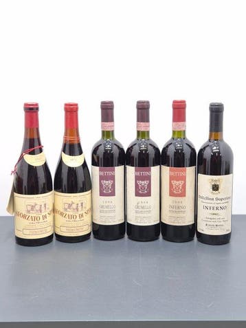 1969 , 1971 Sforzato di Spina. 1998 ×2 Grumello. 2008,, Nieuw
