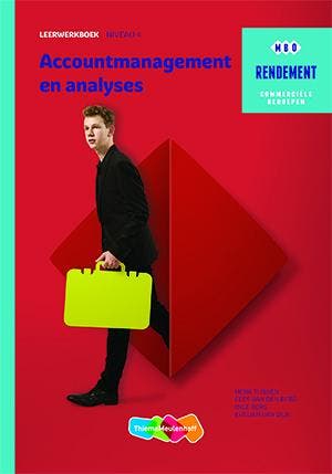 Accountmanagement en analyses / Leerwerkboek / Rendement, Verzenden, Zo goed als nieuw, Henk Tijssen