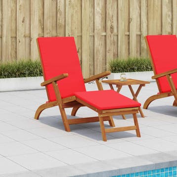 vidaXL Ligstoelkentingen en opvouwbare zonnebader 55 x 146 x, Verzenden, Nieuw