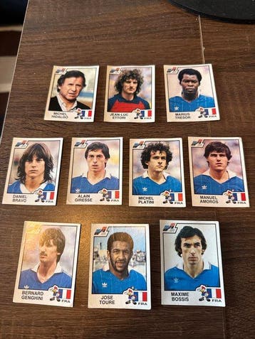 1984 Panini Euro 84 Michel Platini, Alan Giresse and more, Nieuw