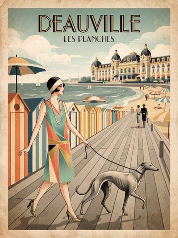 Henshin - Deauville 1925 - Les Planches - Art Deco, Antiek en Kunst