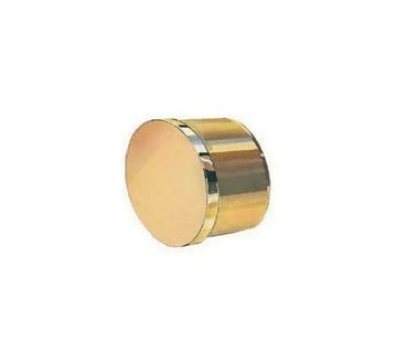 Buisdop plat messing massief 40 mm, Verzenden