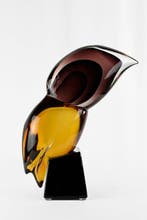 walter furlan - sculptuur, Walter Furlan - Scultura Tucano, Antiek en Kunst, Antiek | Glas en Kristal