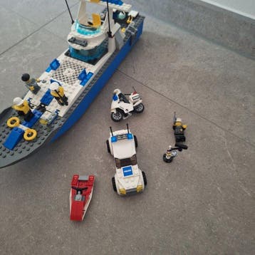 Lego Set - City - Politie boot, Nieuw