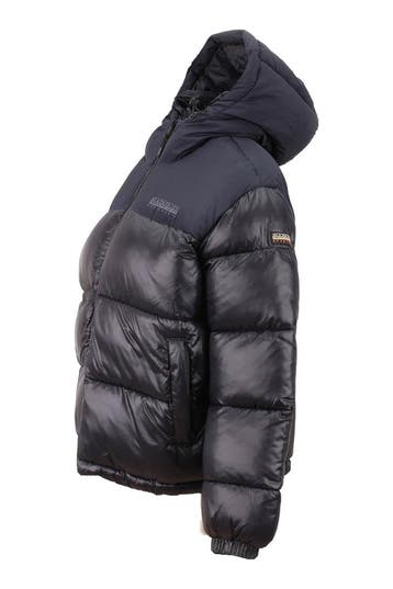 Napapijri Winterjas in maat M Zwart, Kleding | Dames, Napapijri, Verzenden, Zo goed als nieuw, Zwart