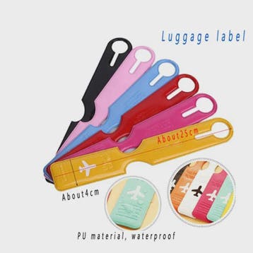 Set van 2 Draagbare Bagagelabels - Stevige Kleuren Kofferhan, Verzenden, Nieuw