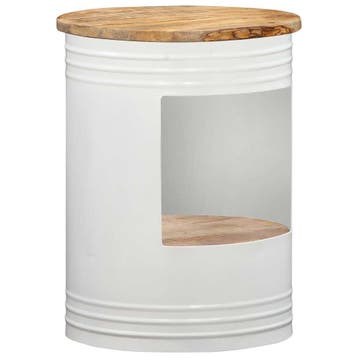 vidaXL Salontafel 43x55 cm massief mangohout, 50 tot 100 cm, Verzenden, Nieuw, 50 tot 100 cm