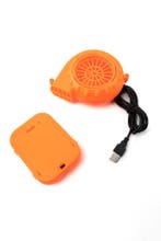 KIMU® Motor Opblaas Kostuum Mini Fan Batterij Opblaaspak Luc, Ophalen of Verzenden, Nieuw, Feestartikel, Carnaval