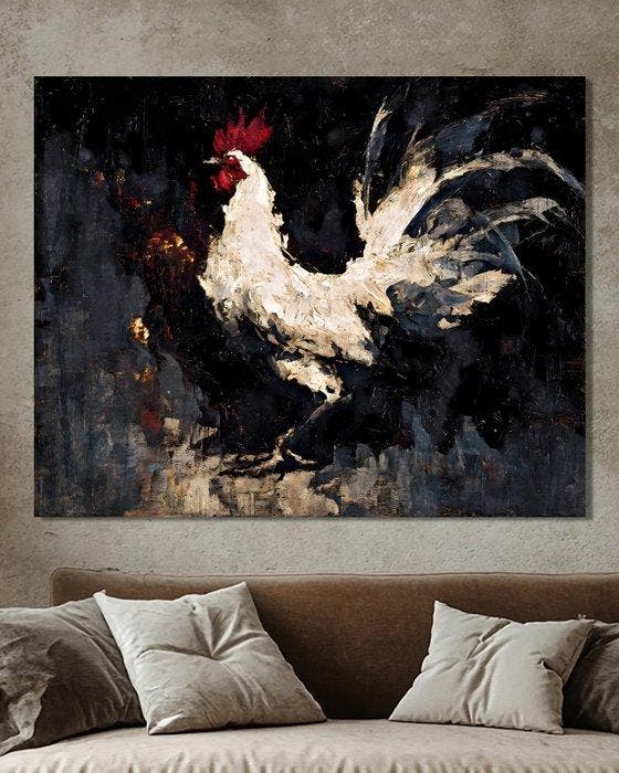 Wysocky John - The Rustic Rooster - XL, Antiek en Kunst, Kunst | Designobjecten
