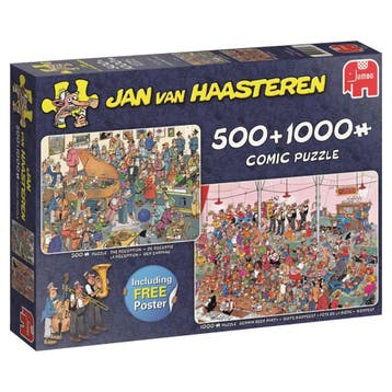 Jan van Haasteren Let’s Party! (19058) 500 & 1000 Stukjes -, Hobby en Vrije tijd, Denksport en Puzzels, Verzenden, Nieuw