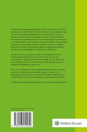 Basisboek Socialezekerheidsrecht 2020 9789013154252, Verzenden, Gelezen, I.A.M. van Boetzelaer-Gulyas