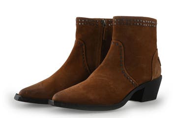 Shabbies Amsterdam Enkellaarzen in maat 38 Cognac, Overige kleuren, Shabbies Amsterdam, Verzenden, Lage of Enkellaarzen
