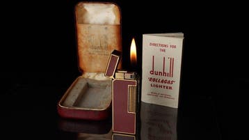 Dunill - Lacquer Pattern Rollagas Lighter - Zonder, Nieuw