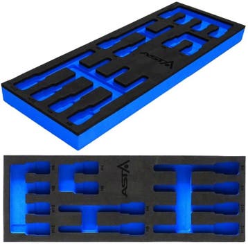 12 Delige Foam Inlay - Inbusdoppen Inlegstuk - Gereedschapsw, Auto diversen, Ophalen of Verzenden, Nieuw