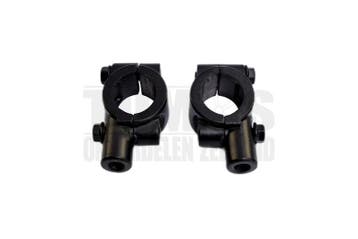 Spiegel klem compleet set voor 22mm stuur links / rechts..., Ophalen of Verzenden, Nieuw, DMP