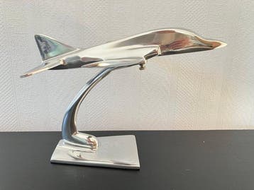 Modelvliegtuig - Gepolijst staal chrome - Britse jet B.A.E.