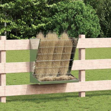 vidaXL Hooi Feeder Zilver 71 x 33 x 70 cm Gegalvaniseerd, Verzenden, Nieuw