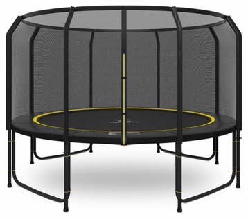 Magic Jump Fiber Black trampoline 427 cm met veiligheidsnet, Ophalen of Verzenden, Nieuw