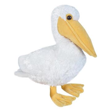 Wild Republic pelikaan knuffel - pluche - 30 cm - wit, Verzenden, Nieuw