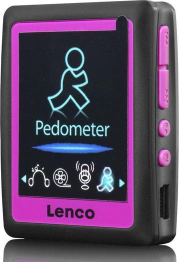 MP4-speler - 4GB - Zwart/Roze - Lenco PODO-152 Pink, Verzenden, Zo goed als nieuw
