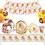 41-delige paarden decoratie set Happy Birthday deLuxe, Verzenden, Nieuw, Overige soorten