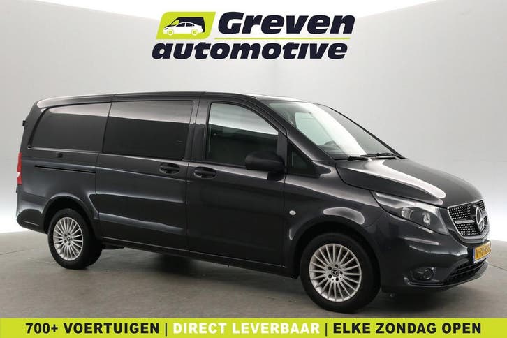Mercedes-Benz Vito 114 CDI Lang  Airco  Cruise  Camera, Auto's, Bestelauto's, Te koop, Handgeschakeld, Diesel, Zilver of Grijs