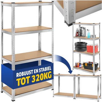 Werkplaatsrek - 160 x 80 x 40 cm, 320 kg, Verzenden, Nieuw