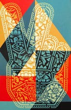Shepard Fairey (OBEY) (1970) - Peace Fingers