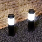 Solar LED priklamp Lucifer RVS padverlichting - Set 2 stuks, Tuin en Terras, Buitenverlichting, Zonne-energie, Verzenden, Minder dan 50 watt