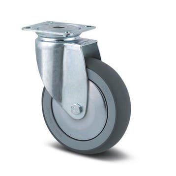 Zwenkwiel 100mm - tente 2470 pjh 100 p50 grijs, Muziek en Instrumenten, Behuizingen en Koffers, Ophalen of Verzenden, Nieuw