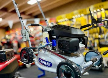 ACTIE: Grasmaaier GRIN HM46 HD  Limited Edition Honda, GRIN & HONDA, Nieuw, Ophalen of Verzenden, Benzine-grasmaaier