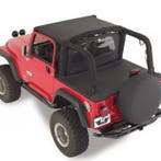 Rampage 1992-1995 Jeep Wrangler(YJ) Tonneau Cover - Black, Ophalen of Verzenden, Nieuw