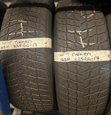2x225-60-17 Nexen Winter 4,5mm €35 per band 225 60 17, Ophalen, Gebruikt, 17 inch, Winterbanden