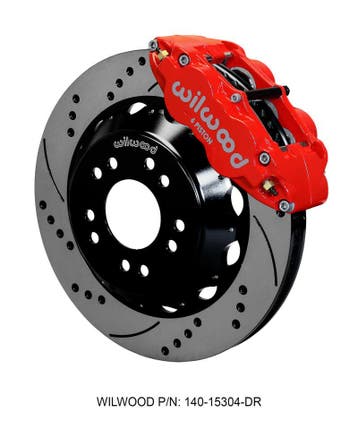 Wilwood Narrow Superlite 6R Front Hat Kit 14.00 Drilled Red, Ophalen of Verzenden, Nieuw