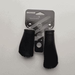 Handvatten set kort lang leer look zwart, Verzenden, Nieuw, Look