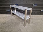 Etagère | RVS dubbel | 2 niveaus | 120 cm | Horeca, Gebruikt, RVS Meubilair