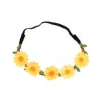 Haarband Bloemen – Gevlochten  – Oranje, Nieuw