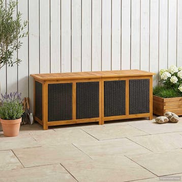 vidaXL Tuinopslagdoos 243 L Massief Acaciahout 150 x 50 x 56, Verzenden, Nieuw
