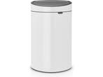Brabantia Touch Bin - Prullenbak - 40 l - White, Huis en Inrichting, Verzenden, Zo goed als nieuw