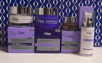 Complete set Cien Luminous beauty met MYRAMAZE 4-delig., Verzenden, Nieuw, Gehele gezicht, Verzorging