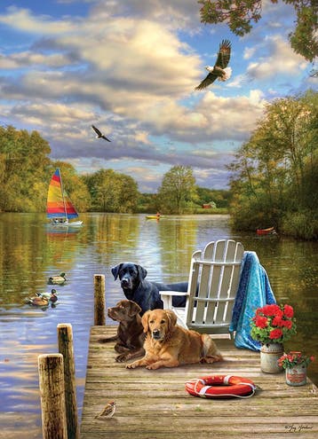 Cobble Hill legpuzzel Dog Day After van €19,99 voor €17,99, Ophalen of Verzenden, Nieuw