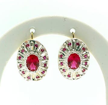 Zonder minimumprijs - Cocktail oorbellen - 9 kt. Geel goud,, Sieraden, Tassen en Uiterlijk
